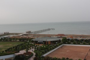 Strand am Kaspischen Meer